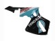 Beste Honda CBR600RR Motorrad Verkleidung 2005-2006 - Hellblau Schwarz 35