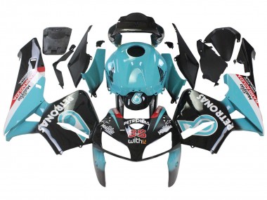 Beste Honda CBR600RR Motorrad Verkleidung 2005-2006 - Hellblau Schwarz 35