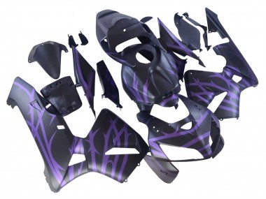 Beste Honda CBR600RR Motorrad Verkleidung 2005-2006 - Matt Schwarz Lila