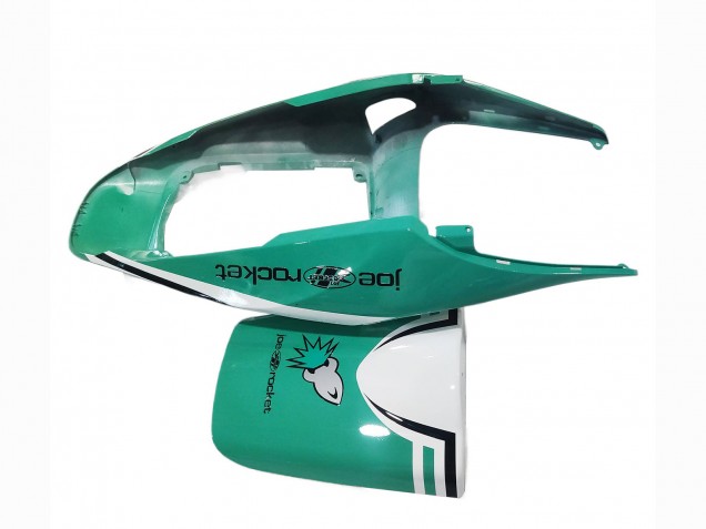 Beste Honda CBR600RR Motorrad Verkleidung 2005-2006 - Hellgrun Weiss Glanzendes Schwarz Joe Rocket