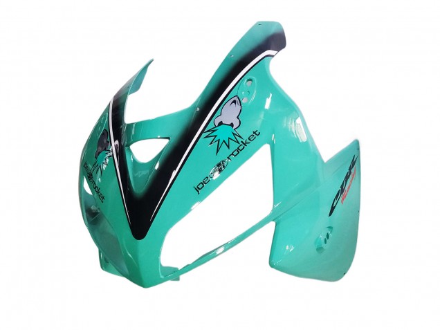 Beste Honda CBR600RR Motorrad Verkleidung 2005-2006 - Hellgrun Weiss Glanzendes Schwarz Joe Rocket