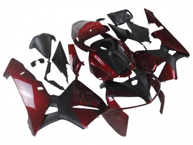 Beste Honda CBR600RR Motorrad Verkleidung 2005-2006 - Rot Schwarz