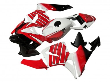 Beste Honda CBR600RR Motorrad Verkleidung 2005-2006 - Rot Weiss Schwarz