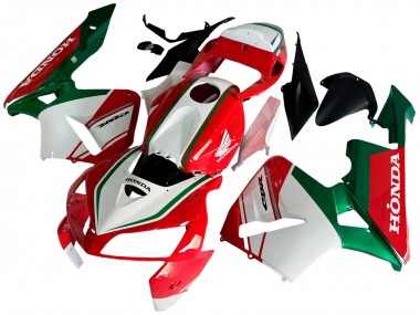 Beste Honda CBR600RR Motorrad Verkleidung 2005-2006 - Rot Weiss Grun