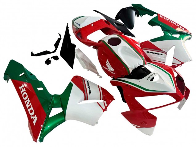 Beste Honda CBR600RR Motorrad Verkleidung 2005-2006 - Rot Weiss Grun