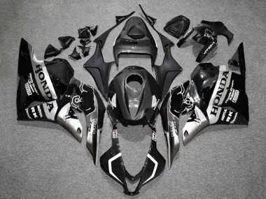 Beste Honda CBR600RR Motorrad Verkleidung 2009-2012 - Silber Glanzendes Schwarz HRC