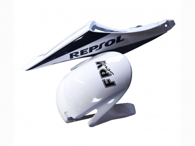 Beste Honda CBR600RR Motorrad Verkleidung 2013-2023 - Weiss Glanzendes Schwarz Repsol