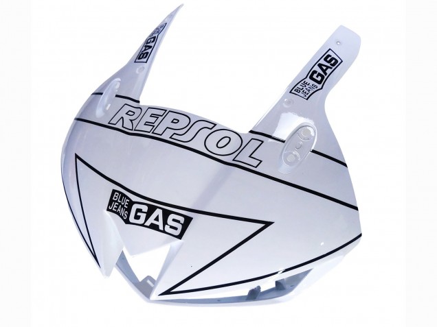Beste Honda CBR600RR Motorrad Verkleidung 2013-2023 - Weiss Glanzendes Schwarz Repsol