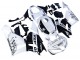 Beste Honda CBR600RR Motorrad Verkleidung 2013-2023 - Weiss Glanzendes Schwarz Repsol