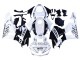 Beste Honda CBR600RR Motorrad Verkleidung 2013-2023 - Weiss Glanzendes Schwarz Repsol