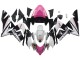 Beste Kawasaki ZX10R Motorrad Verkleidung 2004-2005 - Schwarz Rosa Weiss Playboy Motul