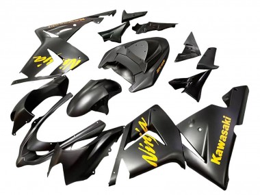 Beste Kawasaki ZX10R Motorrad Verkleidung 2004-2005 - Schwarz Ninja