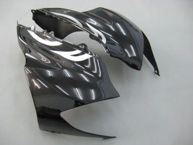 Beste Kawasaki ZX10R Motorrad Verkleidung 2004-2005 - Schwarz Weiss
