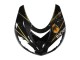 Beste Kawasaki ZX10R Motorrad Verkleidung 2006-2007 - Schwarz Rot Gold BACARDI