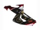 Beste Kawasaki ZX10R Motorrad Verkleidung 2006-2007 - Schwarz Rot Gold BACARDI
