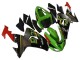 Beste Kawasaki ZX10R Motorrad Verkleidung 2006-2007 - Grun Grau Rot Schwarz Gelb