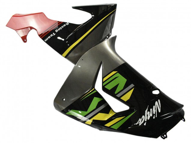 Beste Kawasaki ZX10R Motorrad Verkleidung 2006-2007 - Grun Grau Rot Schwarz Gelb