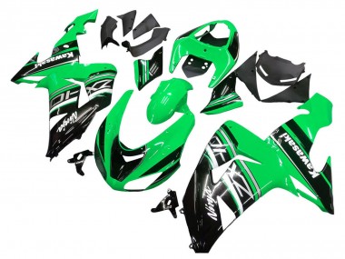 Beste Kawasaki ZX10R Motorrad Verkleidung Kit 2006-2007 - Grun Weiss Schwarz
