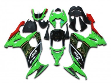 Beste Kawasaki ZX10R Motorrad Verkleidung 2006-2007 - Grun Rot Schwarz