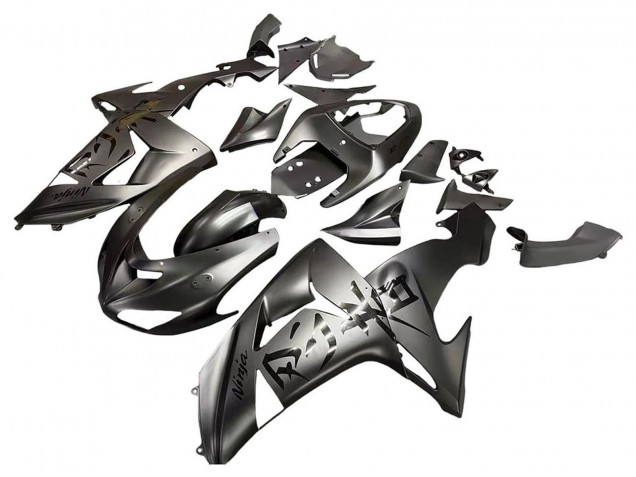 Beste Kawasaki ZX10R Motorrad Verkleidung 2006-2007 - Matt Grau