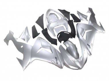 Beste Kawasaki ZX10R Motorrad Verkleidung 2006-2007 - Silber Schwarz Ninja