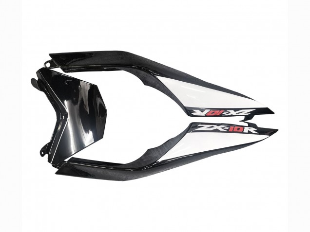 Beste Kawasaki ZX10R Motorrad Verkleidung 2008-2010 - Glanzendes Schwarz Weiss Grun Monster Elf