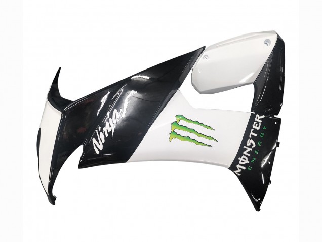 Beste Kawasaki ZX10R Motorrad Verkleidung 2008-2010 - Glanzendes Schwarz Weiss Grun Monster Elf