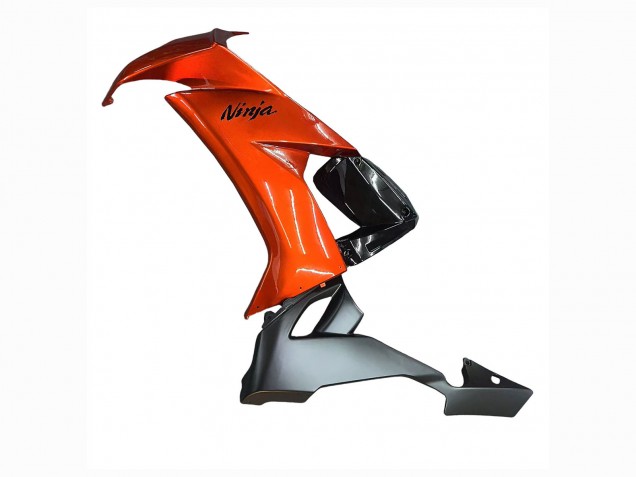 Beste Kawasaki ZX10R Motorrad Verkleidung 2008-2010 - Burnt Orange Schwarz