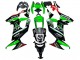 Beste Kawasaki ZX10R Motorrad Verkleidung 2008-2010 - Grun Weiss Rot Schwarz Monster Elf 66