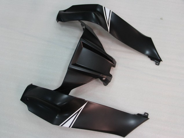 Beste Kawasaki ZX10R Motorrad Verkleidung 2011-2015 - Glanzendes Schwarz Weiss Elf Schnee Aufkleber