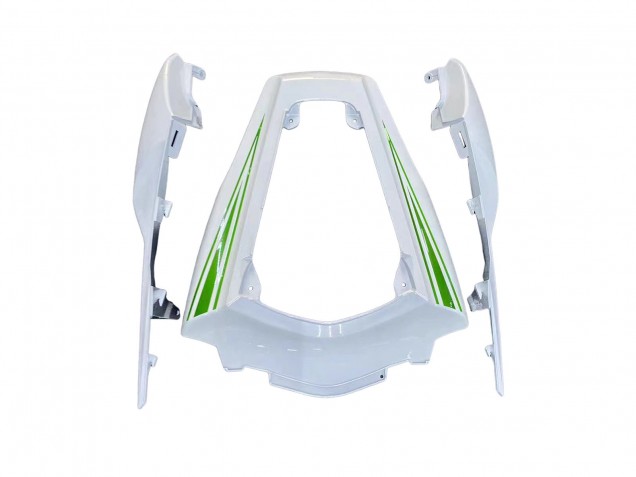 Beste Kawasaki ZX10R Motorrad Verkleidung 2011-2015 - Weiss Grun Streifen Schwarz Ninja