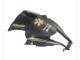 Beste Kawasaki ZX10R Motorrad Verkleidung 2011-2015 - Matt Schwarz Gold Schnee Elf