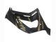 Beste Kawasaki ZX10R Motorrad Verkleidung 2011-2015 - Matt Schwarz Gold Schnee Elf