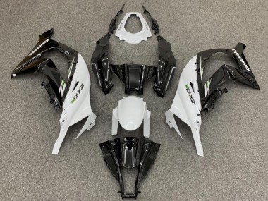 Beste Kawasaki ZX10R Motorrad Verkleidung 2011-2015 - Weiss Glanzendes Schwarz Grun