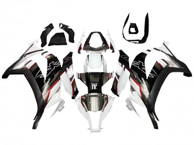 Beste Kawasaki ZX10R Motorrad Verkleidung 2011-2015 - Weiss Glanzendes Schwarz Matt Schwarz Rot