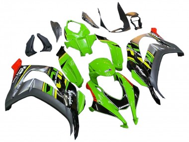 Beste Kawasaki ZX10R Motorrad Verkleidung 2016-2020 - Grun Rot Grau
