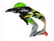Beste Kawasaki ZX10R Motorrad Verkleidung 2016-2020 - Grun Rot Grau