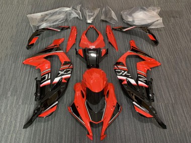 Beste Kawasaki ZX10R Motorrad Verkleidung 2016-2020 - Rot Glanzendes Schwarz