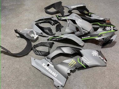 Beste Kawasaki ZX10R Motorrad Verkleidung 2021-2025 - Grau Matt Schwarz Grun Weiss Elf Schnee Monster