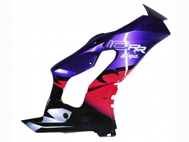 Beste Kawasaki ZX10R Motorrad Verkleidung 2021-2025 - Rot Schwarz Lila Weiss
