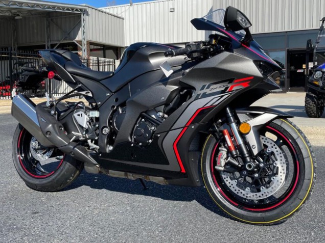 Beste Kawasaki ZX10R Motorrad Verkleidung 2021-2025 - Schwarz Grau Rot