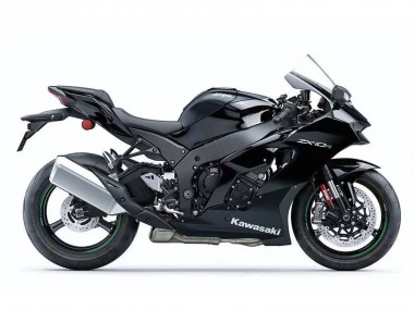 Beste Kawasaki ZX10R Motorrad Verkleidung 2021-2025 - Schwarz Weiss Grun Aufkleber