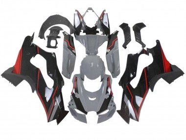 Beste Kawasaki ZX10R Motorrad Verkleidung 2021-2025 - Grau Schwarz Rot