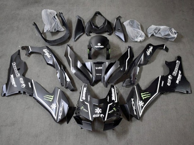Beste Kawasaki ZX10R Motorrad Verkleidung 2021-2025 - Glanzendes Schwarz Grun Weiss Elf Schnee Monster