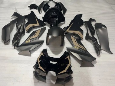 Beste Kawasaki ZX10R Motorrad Verkleidung 2021-2025 - Matt Schwarz Glanzendes Schwarz Braun