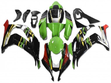 Beste Kawasaki ZX10R Motorrad Verkleidung 2021-2025 - Grun Gelb Rot Schwarz