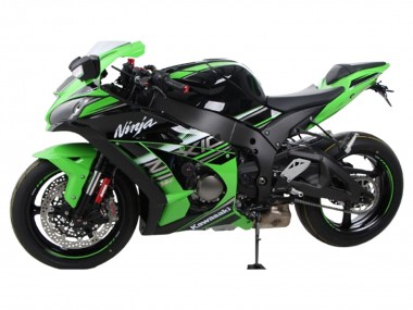 Beste Kawasaki ZX10R Motorrad Verkleidung 2021-2025 - Grun Schwarz Silber