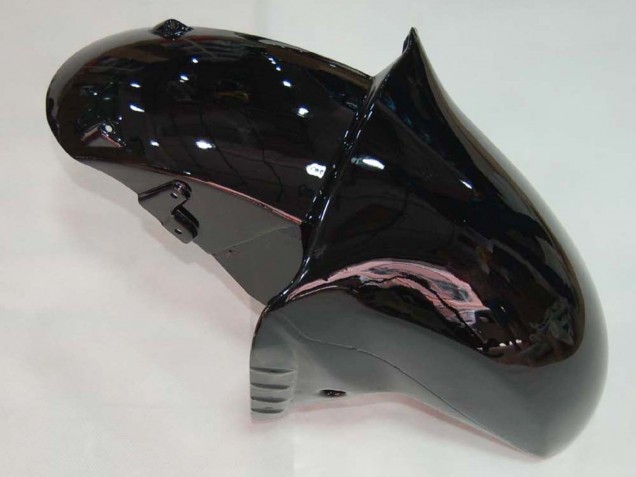 Beste Kawasaki ZX14R ZZR1400 Motorrad Verkleidung 2006-2011 - Glanzendes Schwarz Rot Rosa Flamme