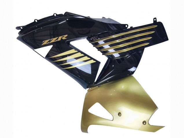 Beste Kawasaki ZX14R ZZR1400 Motorrad Verkleidung 2006-2011 - Gold Schwarz