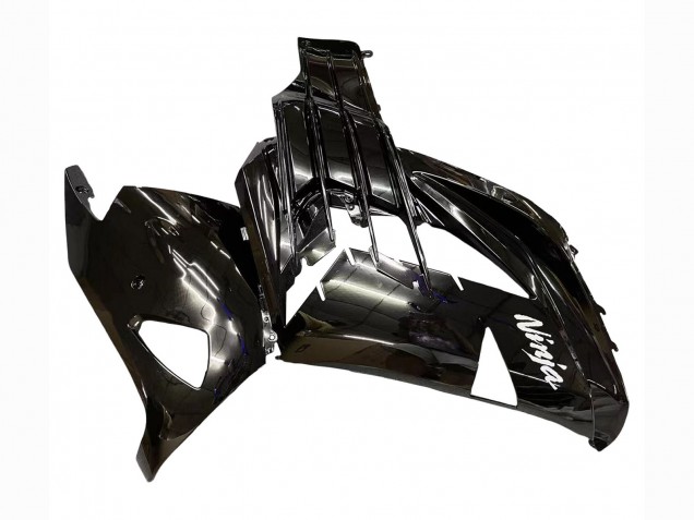 Beste Kawasaki ZX14R ZZR1400 Motorrad Verkleidung 2012-2024 - Glanzendes Schwarz Matt Schwarz Weiss Ninja